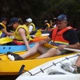 Canoe Raft Group Gathering