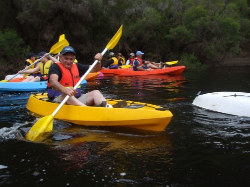 Breaking Formation From The Canoe Raft