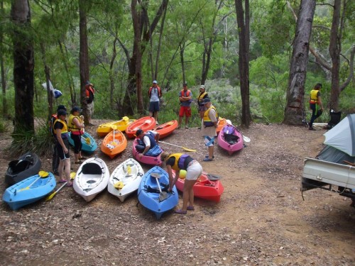 Preparing Canoes for the Trip