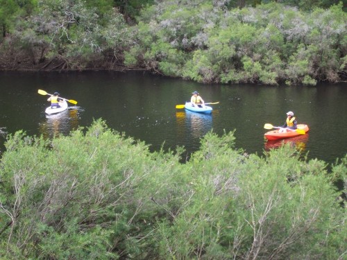 Floating Around After Launching Canoes