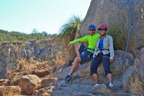 Matt and Intan being cute