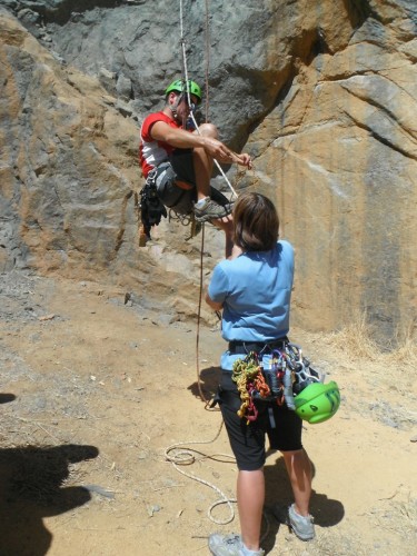 Brett & Sarah prusiking