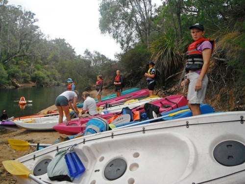 Saffron pprepares for kayaking