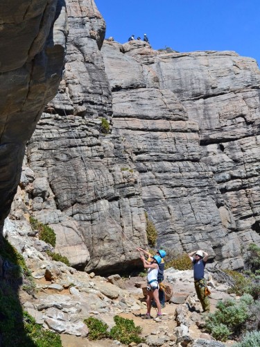 Belaying is such a hard job