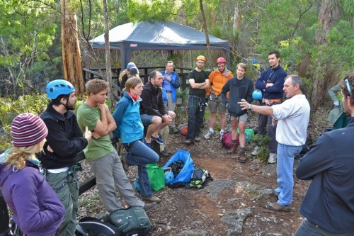 Group welcome on arrival
