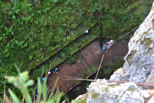 Look out down below!