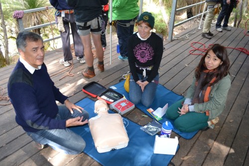 Joanne and Liz learn CPR