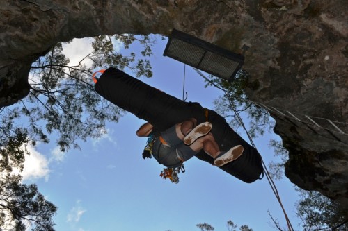 Stretcher hauling from above