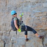 Abseiling agrees with Jennie